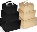 Персонализированная декоративная бумажная коробка с чернотой коробки ящика ручки упаковывая